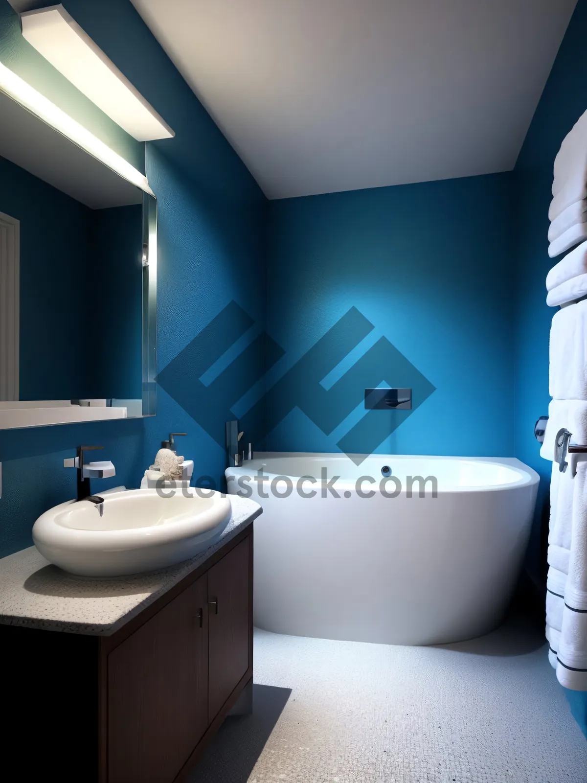 Picture of Modern Luxury Bathroom With Clean and Stylish Fixtures