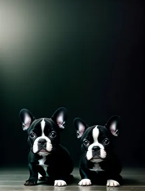 Adorable Bulldog Puppy - Playful and Wrinkle-faced Terrier