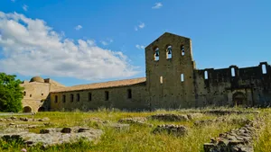 Ancient Castle Tower Against Sky Background