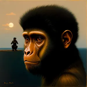 Wild Monkey Portrait