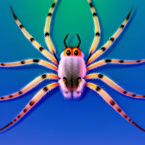 Spider on a Barn: Arachnid Arthropod in Sea