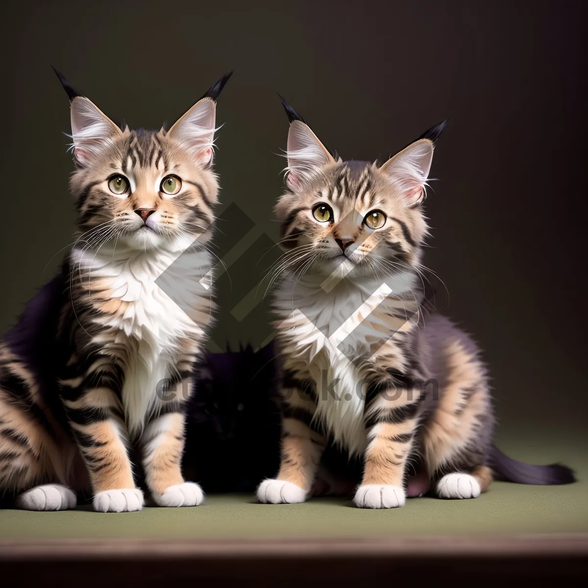 Picture of Adorable Tabby Kitten with Curious Eyes