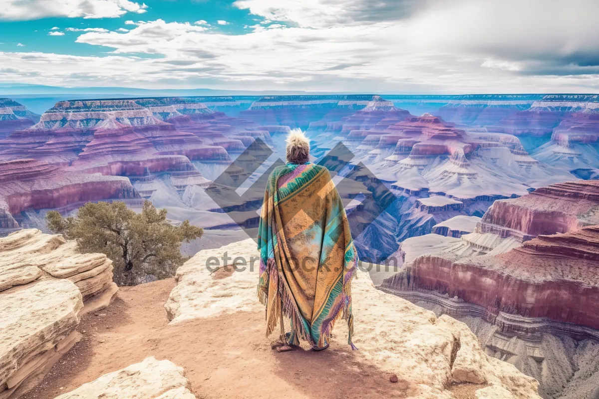 Picture of Monk in sarong on tropical beach