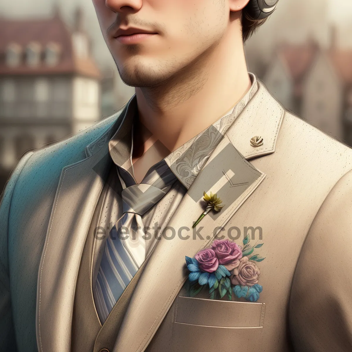 Picture of Stunning Corporate Powerhouse in Professional Business Attire.