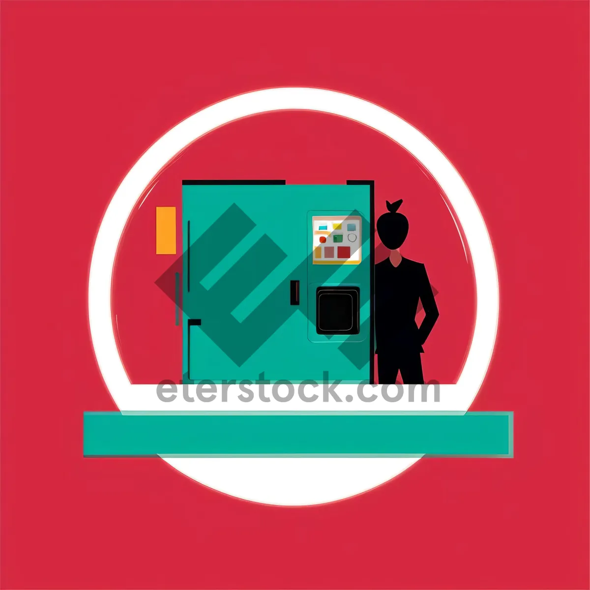 Picture of Web Icon Set: House Button Symbol for Business Design