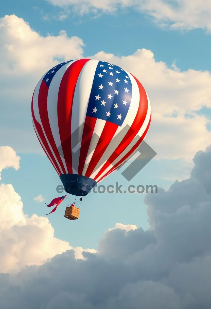 Picture of Hot Air Balloon Adventure in Colorful Sky