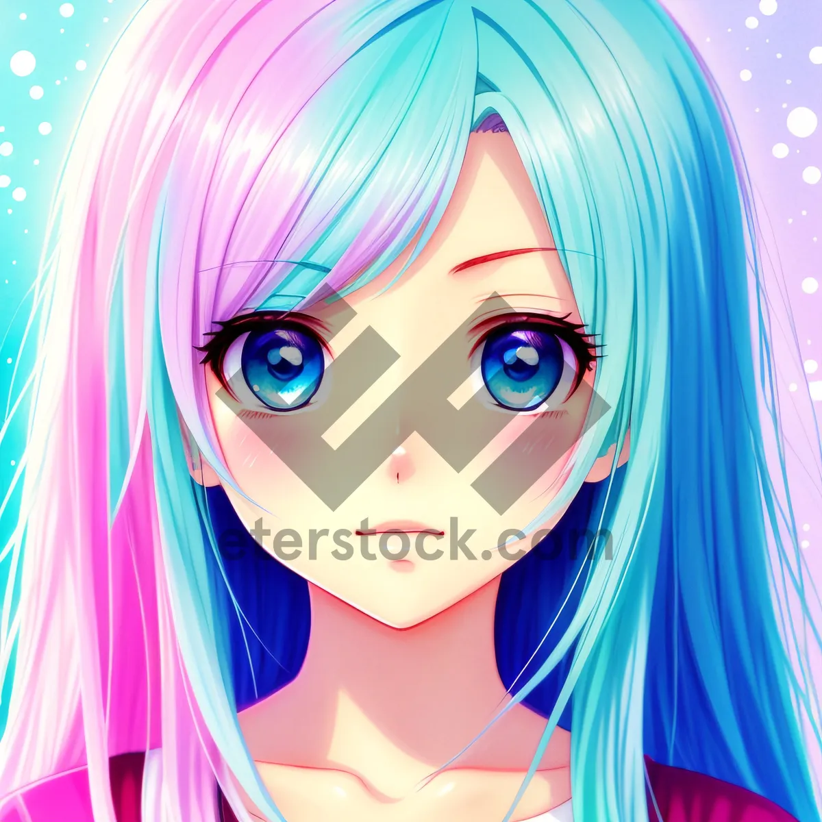 Picture of Sorcerer with a Happy Smile: Attractive Cartoon Portrait