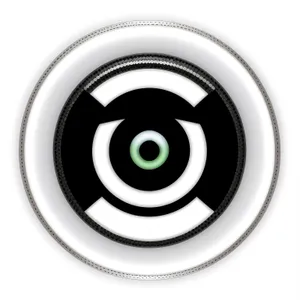 Sleek Black Circular Web Button Icon