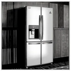 White Goods Home Appliance with Sliding Door