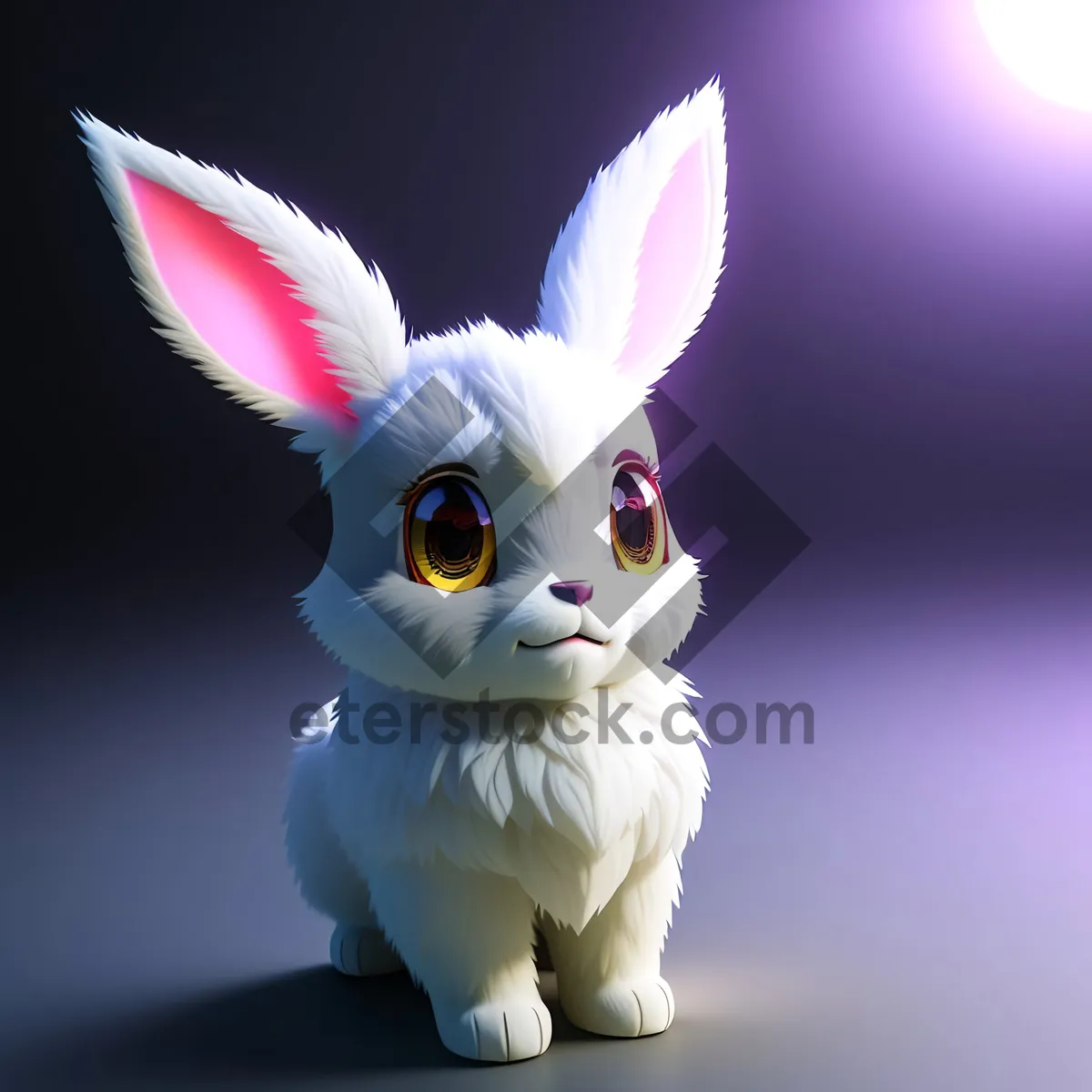 Picture of Fluffy Bunny with Adorable Eyes - The Perfect Pet