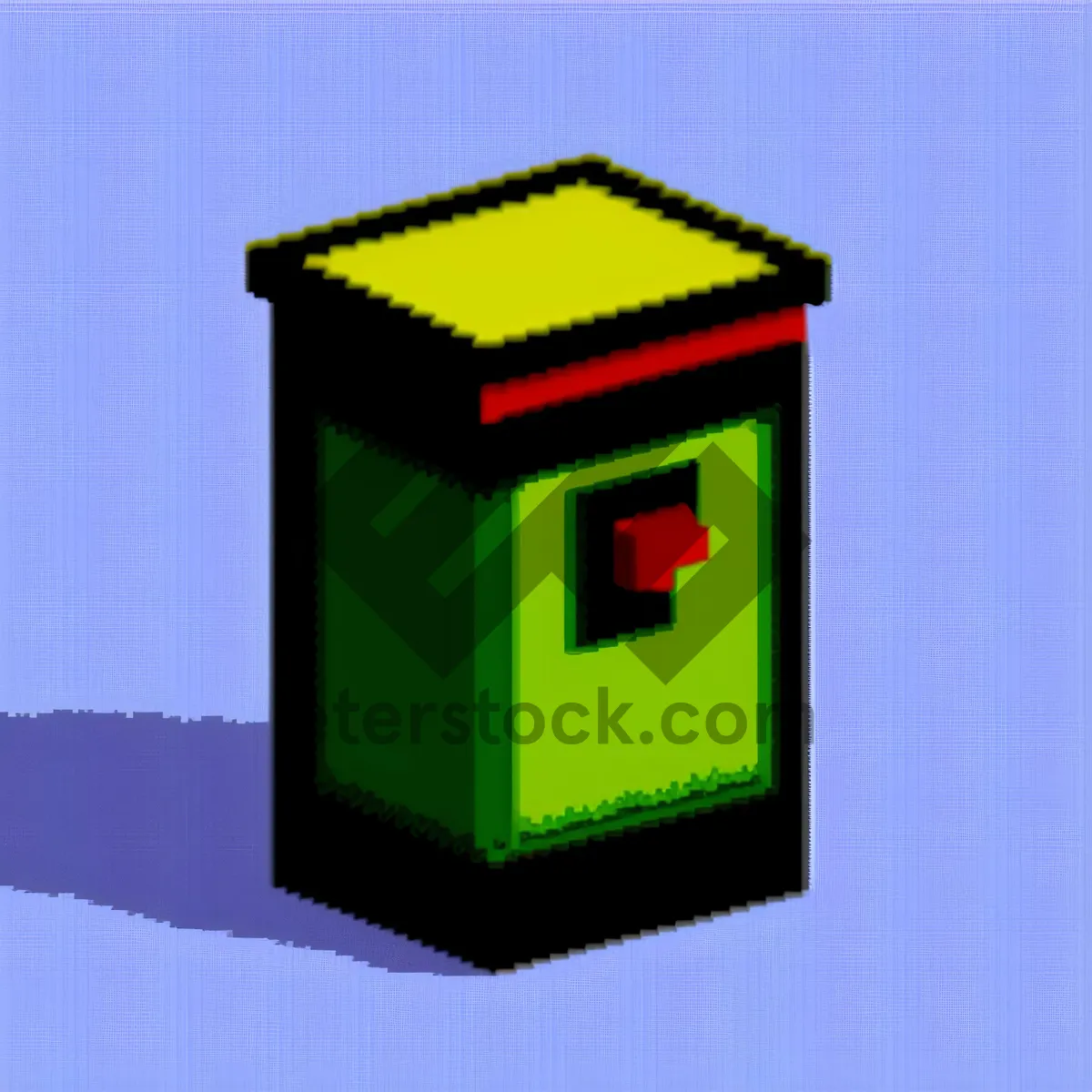 Picture of Fire Alarm Push Button Cube Symbol