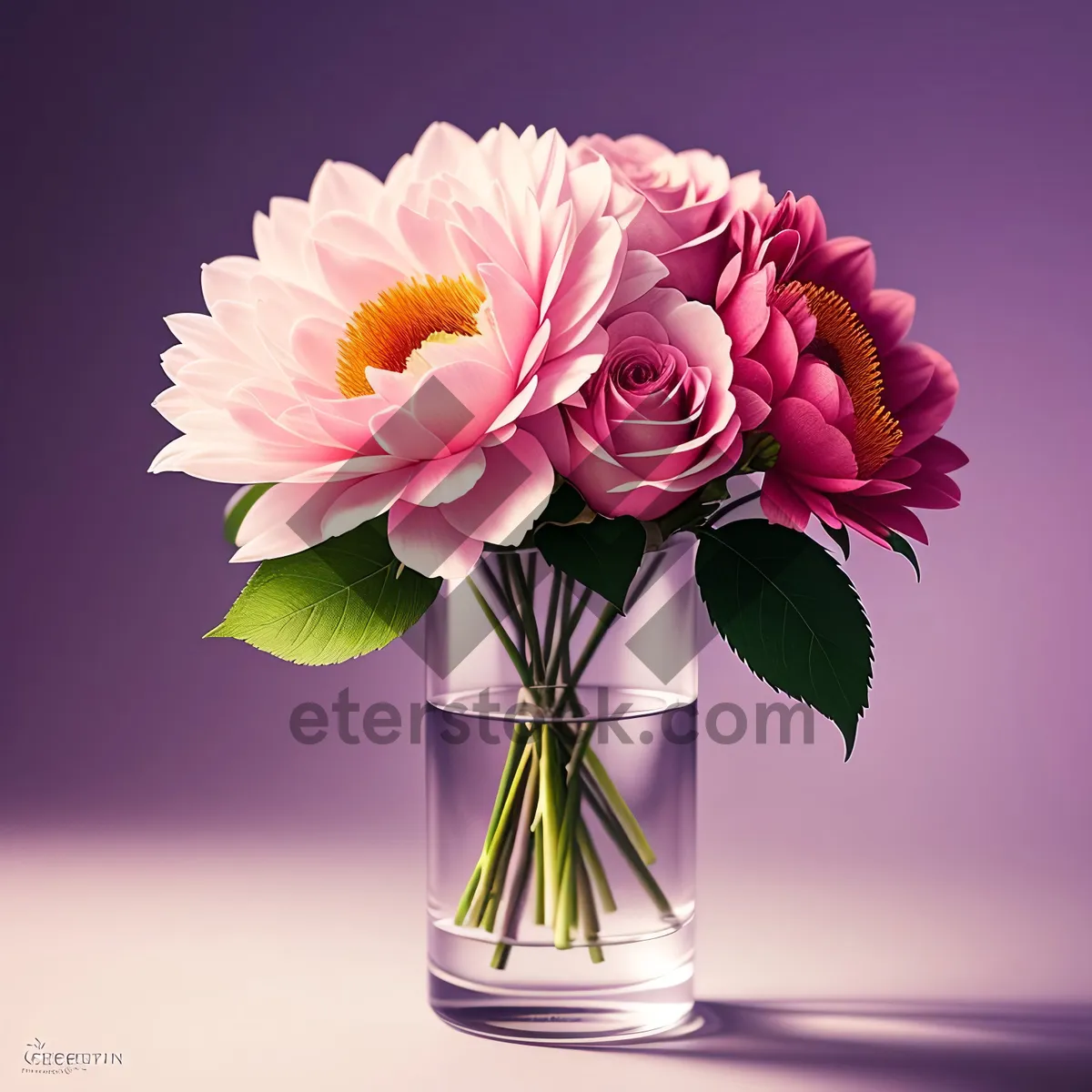 Picture of Pretty in Pink Flower Bouquet