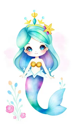 Cute Princess Caribou Cartoon Drawing Art
