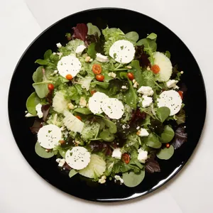 Fresh Salad Plate with Farmers Market Vegetables