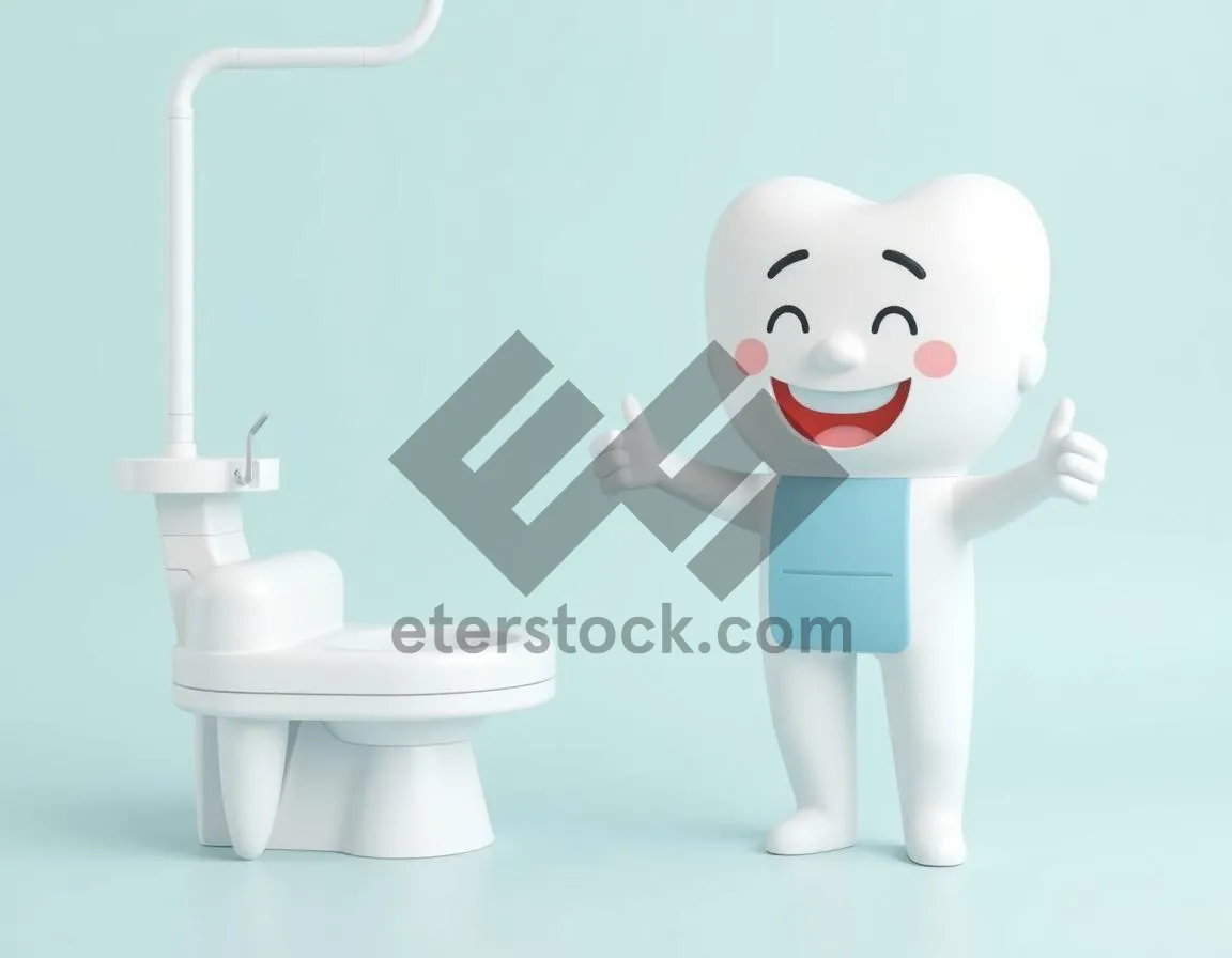 Picture of Businessman cartoon character with water faucet in 3D render.