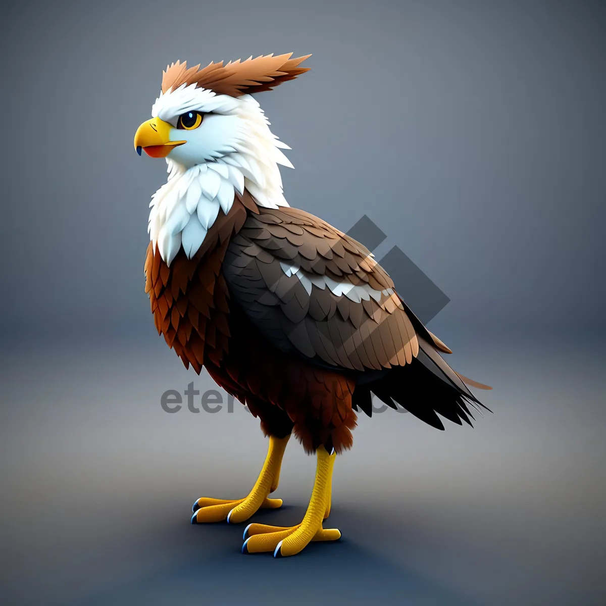 Picture of Bald Eagle with Majestic Wings Soaring High