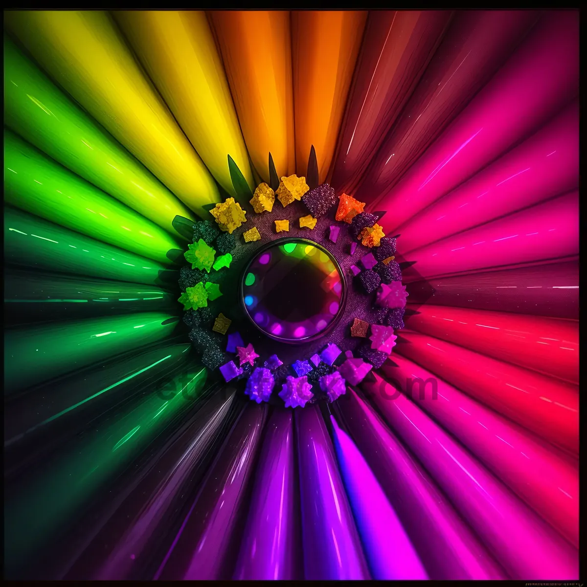 Picture of Laser Starlight: Vibrant Digital Art Design