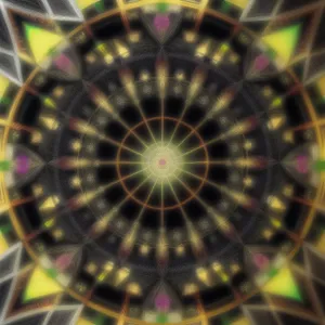 Fractal Ferris: Digital Pattern of Rotating Ride