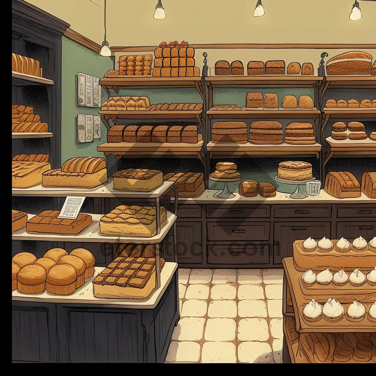 Picture of Bakery Shop: Food and Money