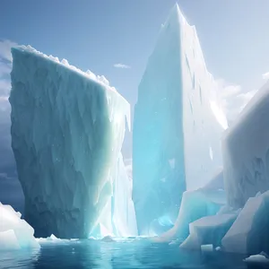 Arctic Glacier Majesty - A Breathtaking Frozen Wonderland