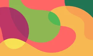 Colorful Circle Design Icon in Orange and Yellow