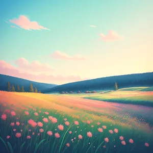 Golden Dunes at Sunset: Serene Desert Landscape
