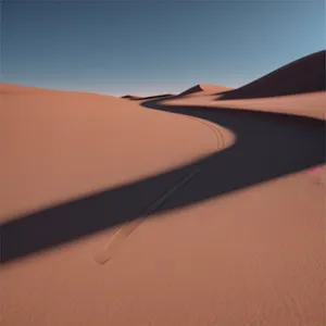 Majestic Sahara Desert Dunes under Moroccan Sky
