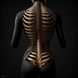 Anatomical Skeleton X-Ray - 3D Graphic