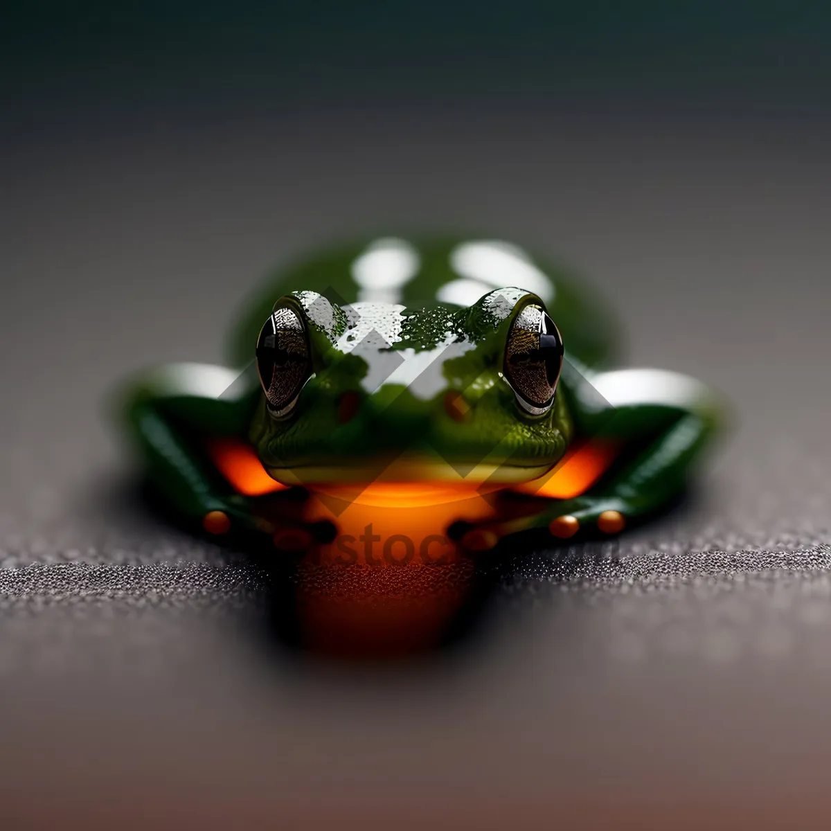 Picture of Colorful Tree Frog with Piercing Eyes