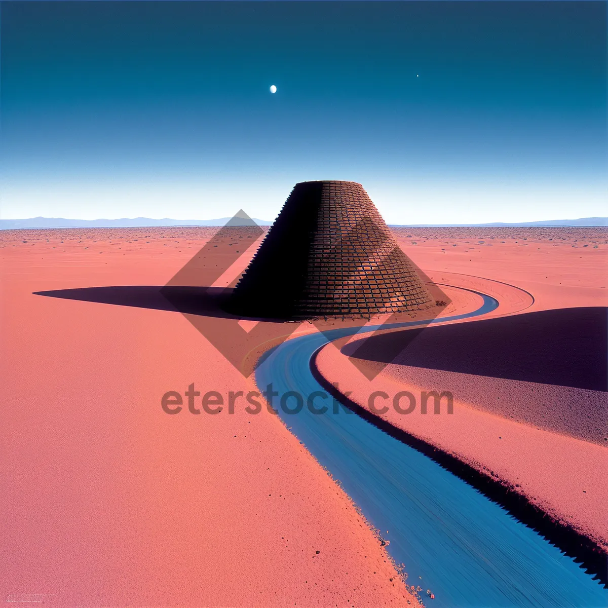 Picture of Golden Horizon: Majestic Dunes in Summer Sky