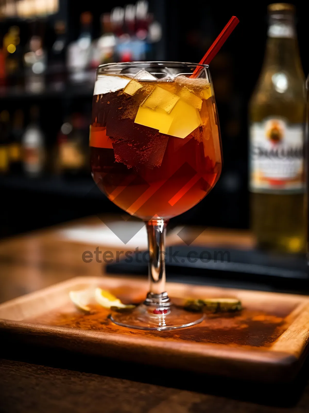 Picture of Elegant Wineglass on Party Table at Restaurant