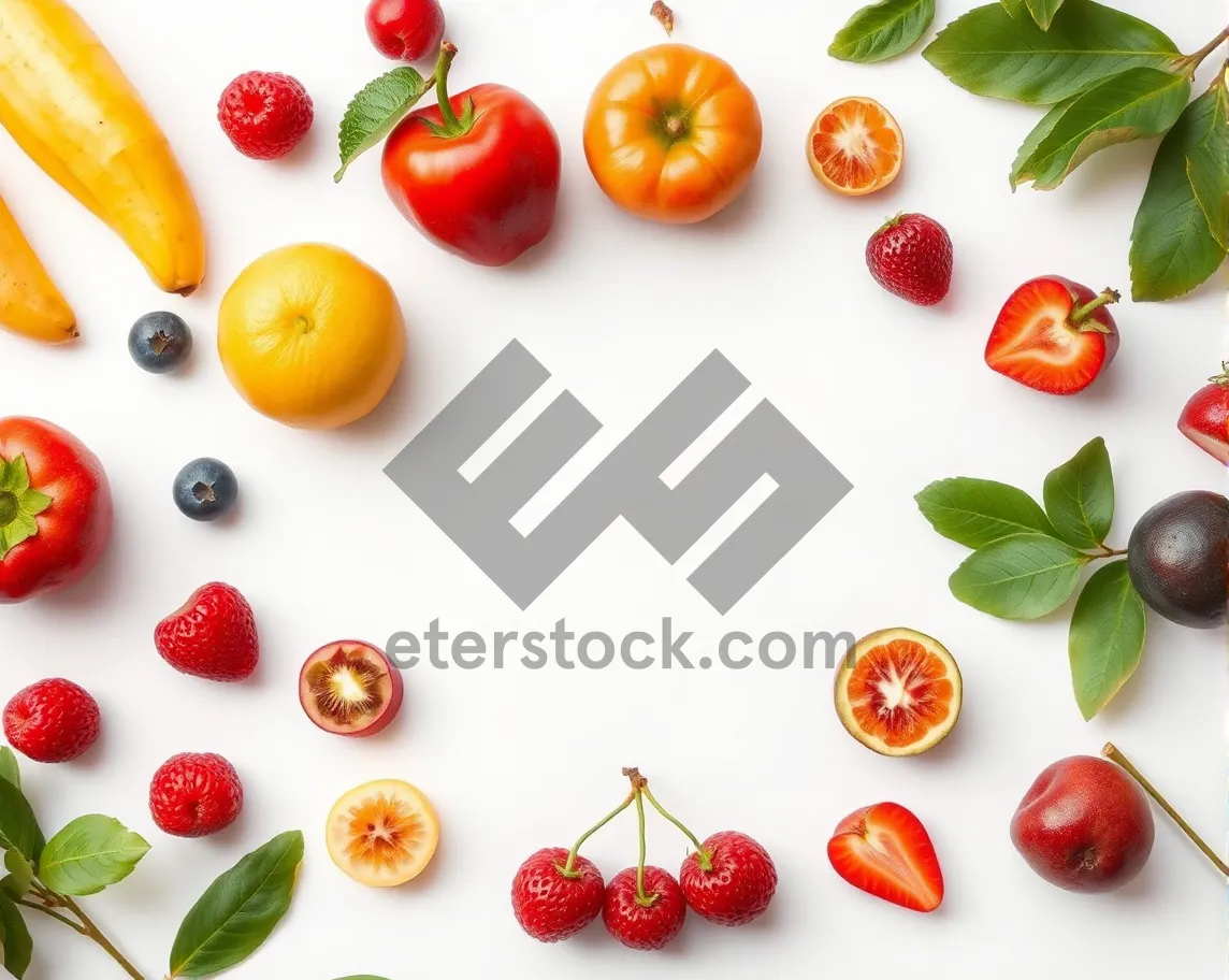 Picture of Fresh Gourmet Vegetable Salad with Orange Tomato Pepper