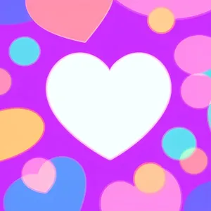 Polka Dot Love: Pink Hearts Pattern Design