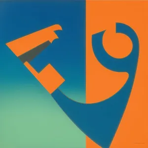 Patriotic flag symbol design icon