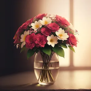 Spring Love Bouquet in Pink Blossom Vase