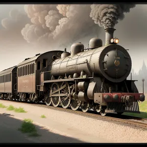 The Power of Steam: Classic Railway Locomotive in Motion