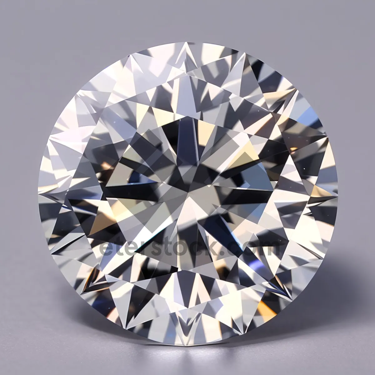 Picture of Sparkling Diamond Gemstone in Crystal-Clear Brilliance