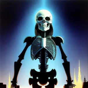 Spooky Skeletal Anatomy: Deathly Haunted Man's Spine