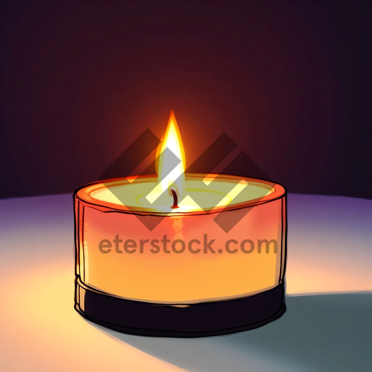 Picture of Flaming Candlelight for Festive Ambiance