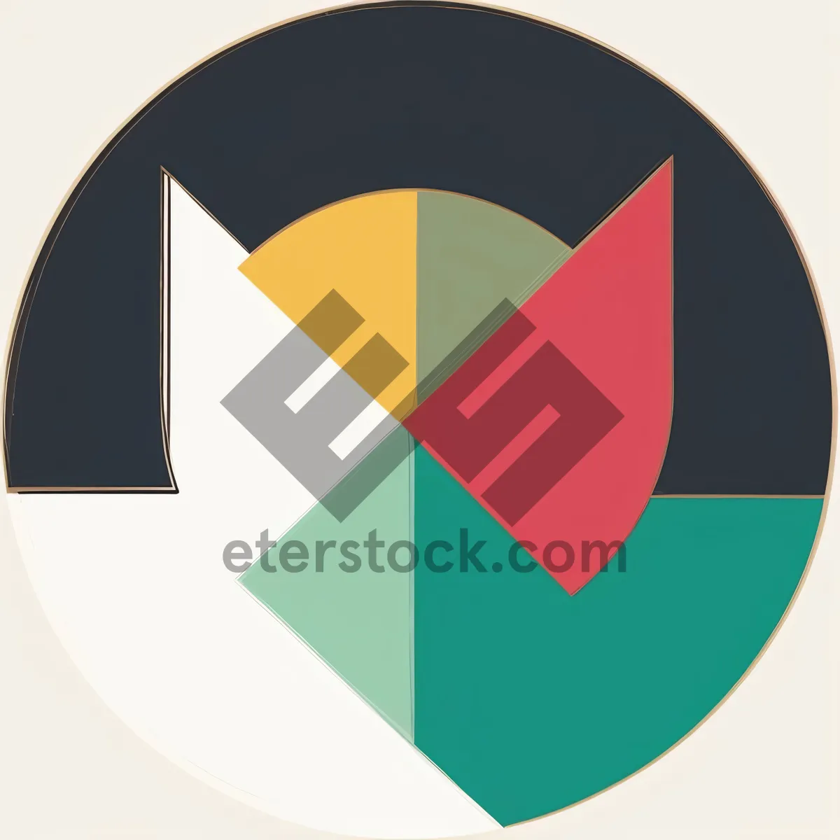 Picture of Round Button Graphic Design Symbol