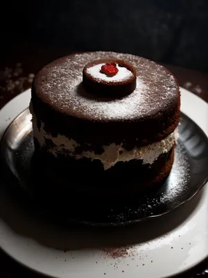 Decadent Chocolate Cake with Sweet Delights