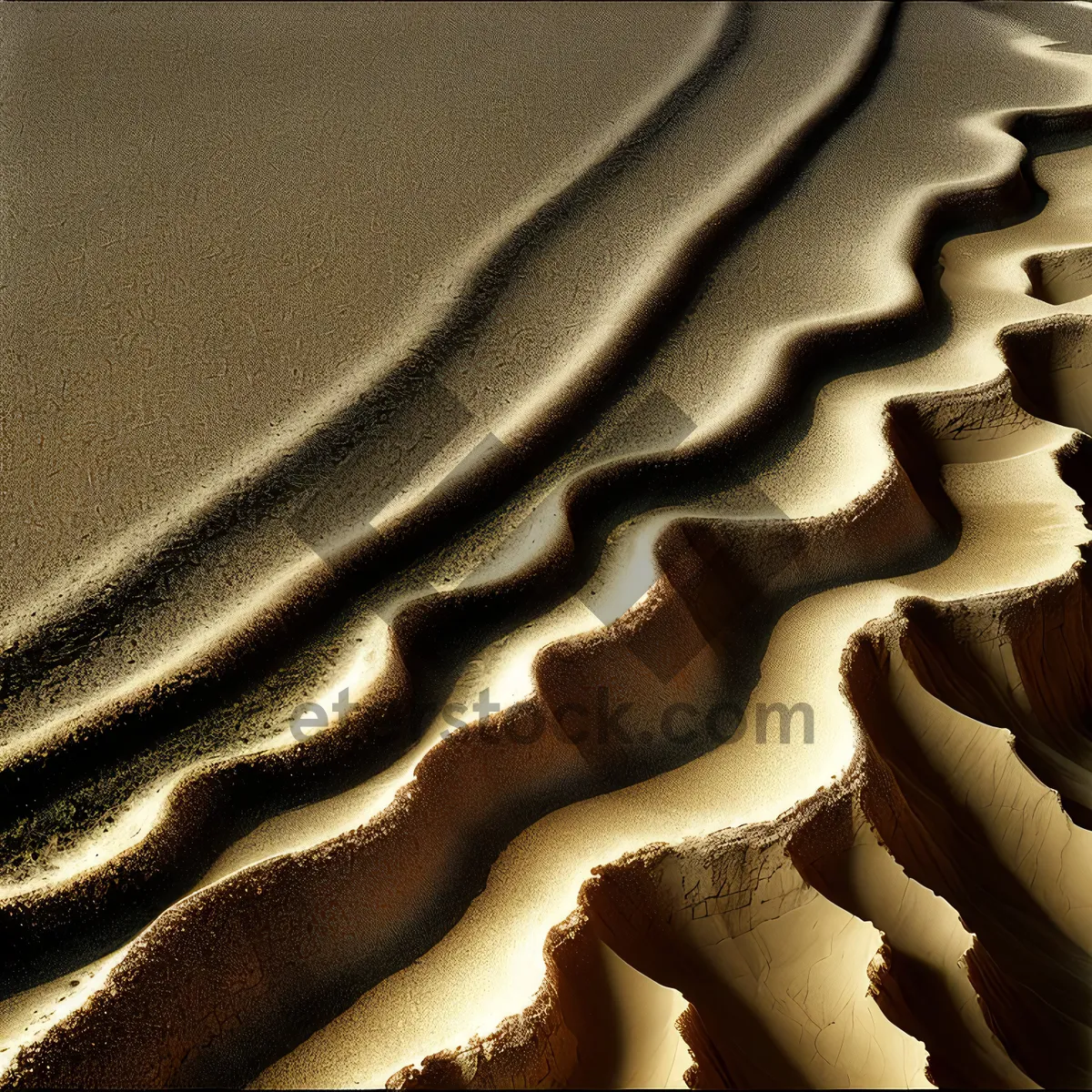 Picture of Earthy Puzzle: A Sand-filled Jigsaw Pattern