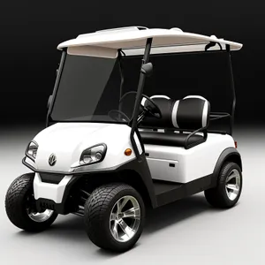 Golf Cart on the Course - Speed and Style