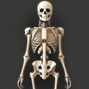 Anatomical Skeleton Charm - 3D Bones and Skull
