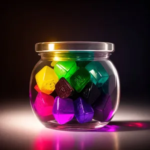 Glass Jar with Healthy Liquid Beverage