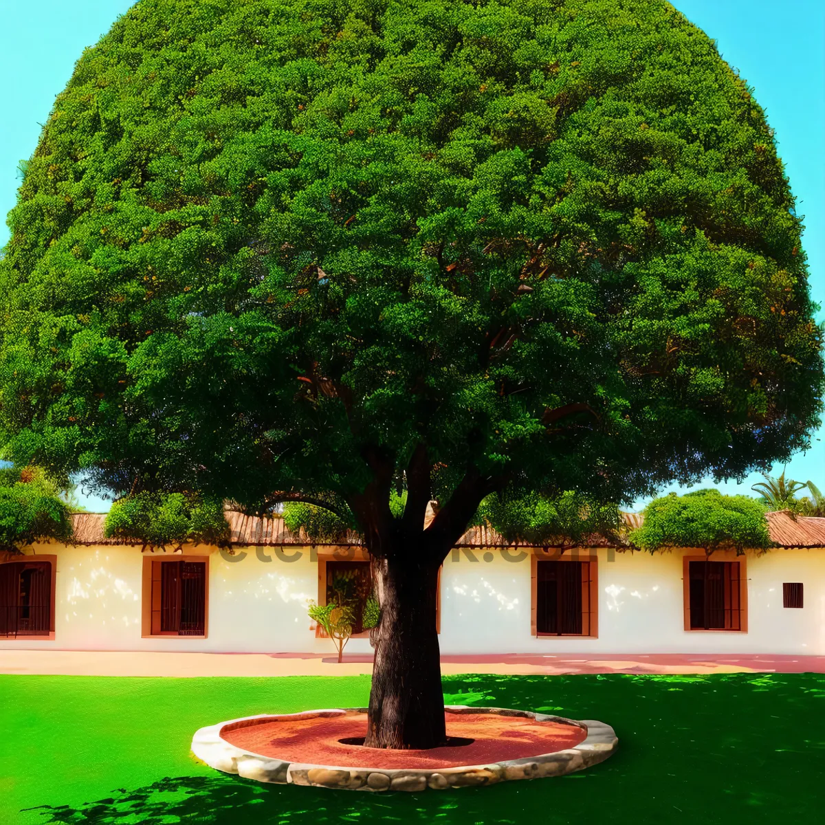 Picture of Serene Springtime Elm in Blossom