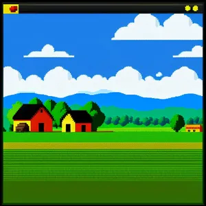 Serene Countryside Bliss: A Tranquil Summer Meadow