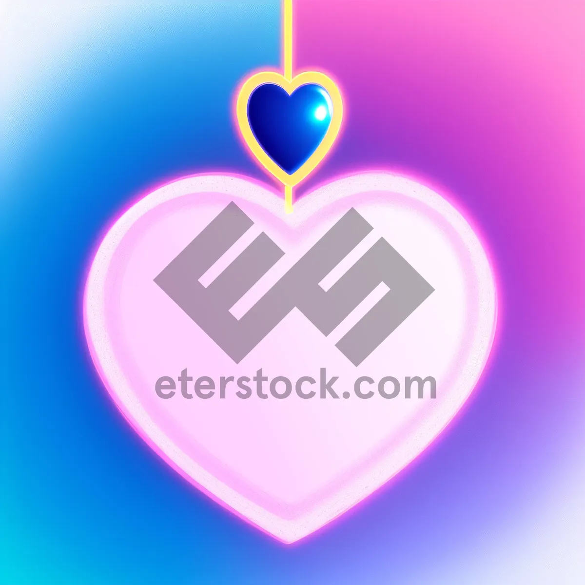 Picture of Romantic Love Symbol - Valentine's Day Card Design