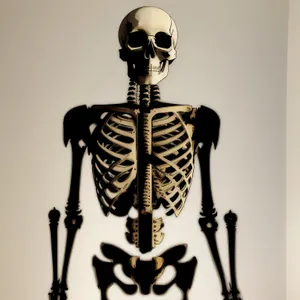 Human anatomy 3D skeleton x-ray image