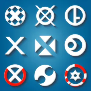 Web Button Icons: Circle Arrow Symbols Set